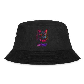 Katzen Meow logo - Bucket Hat - Schwarz - Vorne - Lela (165cm)