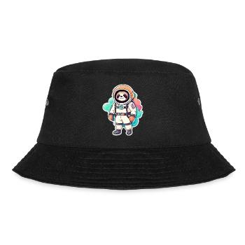Faultier Astronaut Illustration - Bucket Hat - Schwarz - Vorne - Lela (165cm)