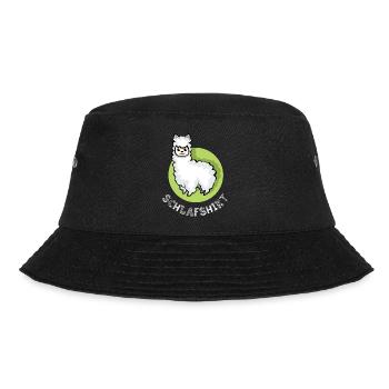 Sleep shirt alpaca cute sleeping night animals icon - Bucket Hat - black - Front - Lela (165cm)