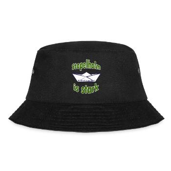 Stopelholm is stark - Wi sitt all in een Boot! - Bucket Hat - Schwarz - Vorne - Lela (165cm)