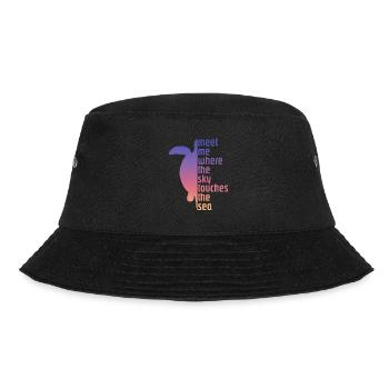 Turtle Slogan Schildkröte Spruch - Bucket Hat - Schwarz - Vorne - Lela (165cm)