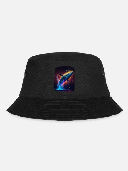 Blauwal - Bucket Hat - Schwarz