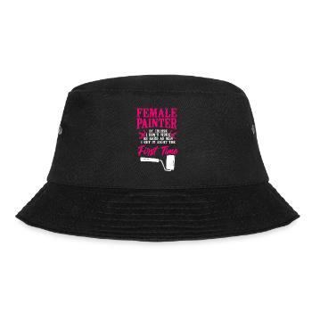 House Painter Decorator Girl - Bucket Hat - black - Front - Lela (165cm)