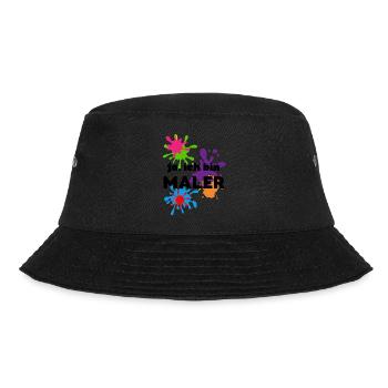 Ja ich bin Maler - Bucket Hat - Schwarz - Vorne - Lela (165cm)