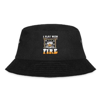 I Play With Fire für einen Pfadfinder und - Bucket Hat - Schwarz - Vorne - Lela (165cm)