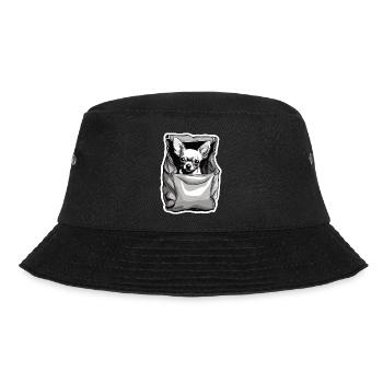 Chihuahua / small dog / animal / tiny / breed - Bucket Hat - black - Front - Lela (165cm)