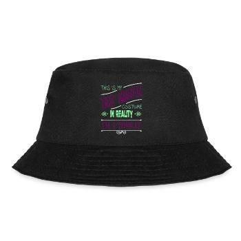 cat flag tshirts happy persian cat cat humor - Bucket Hat - Schwarz - Vorne - Lela (165cm)