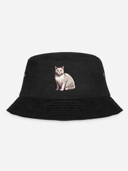 Elegant Cat Charms - Bucket Hat - black