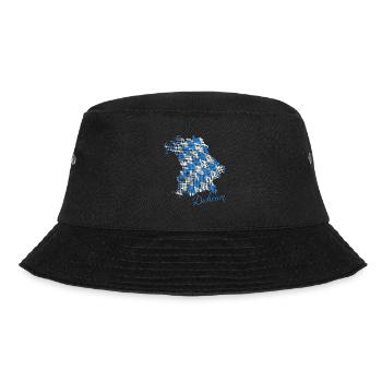 Servus, Dahoam, Bayern, bayrisches original - Bucket Hat - Schwarz - Vorne - Lela (165cm)