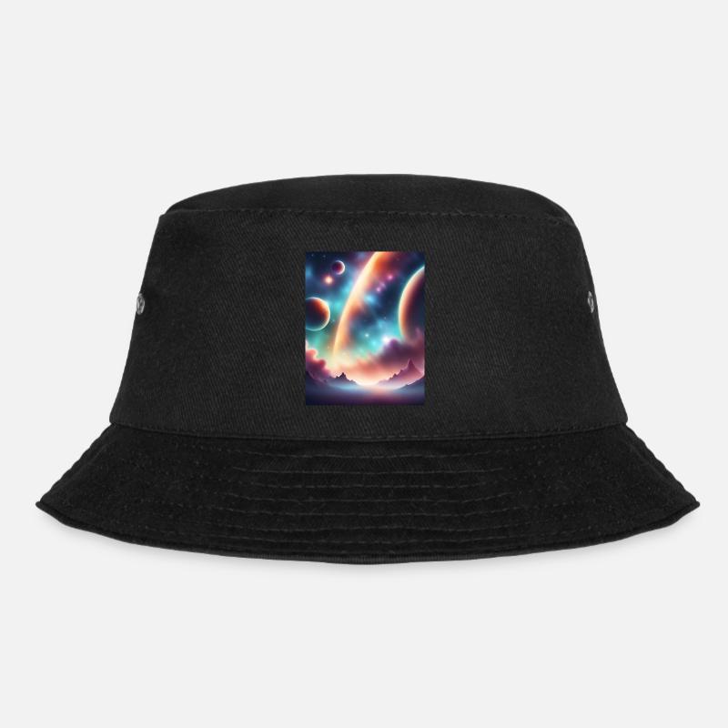 Weltraum - Bucket Hat - Schwarz