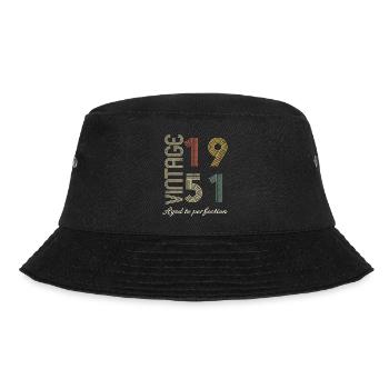 Birthday gift 73 years - 1951 - Bucket Hat - black - Front - Lela (165cm)