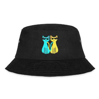 Ukraine, Domestic Cat, Cat, Animal Lover, Child, Meme, Animal - Bucket Hat - black - Front - Lela (165cm)