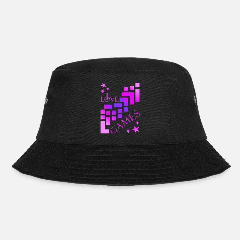 Bausteine Spieler - Bucket Hat - Schwarz