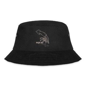 Squid Pro Quo Line Art-Raster - Bucket Hat - Schwarz - Vorne - Lela (165cm)