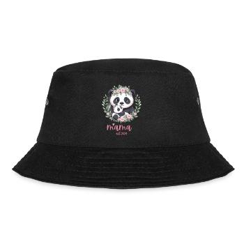 Mama est 2024 I Panda Bear Mum I First Time Mom - Bucket Hat - black - Front - Lela (165cm)