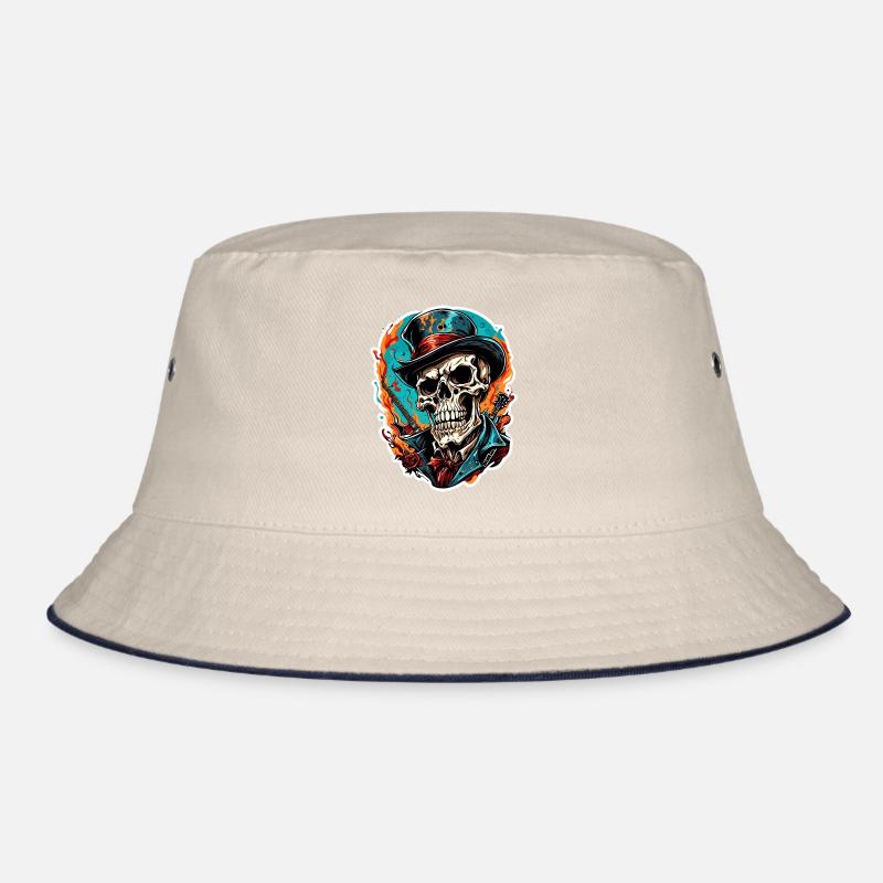 Skull / Totenkopf / Skelett / Gothic / Tattoo Bucket Hat