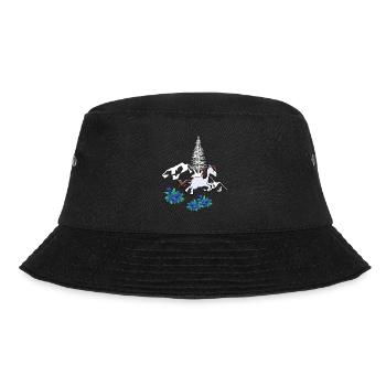 Pferd Natur Gebirge Wildpferd Pony - Bucket Hat - Schwarz - Vorne - Lela (165cm)