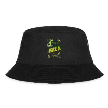 Ibiza Geckos - Bucket Hat - Schwarz - Vorne - Lela (165cm)