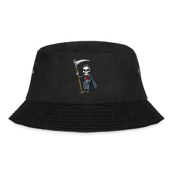 der kleine Tod persönlich- Sensemann - Bucket Hat - Schwarz - Vorne - Lela (165cm)