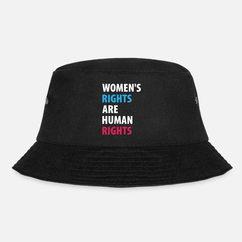 Women's Right Are Human Rights - Bucket Hat - black