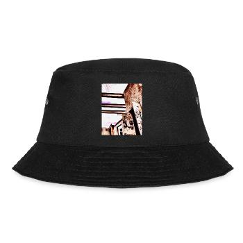Duisburg Industrieruinen - Bucket Hat - Schwarz - Vorne - Lela (165cm)