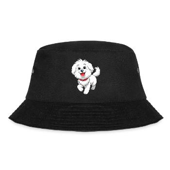 Happy Bichon Frise cabré Art - Bob - noir - Devant - Lela (165cm)