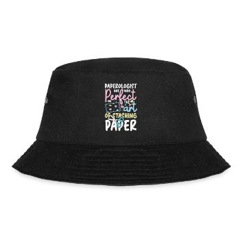 Paperologist Perfect The Art of Stashing Paper - Bucket Hat - Schwarz - Vorne - Lela (165cm)