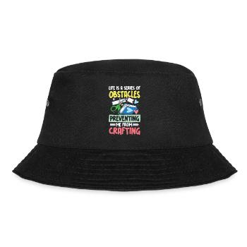 Preventing Me From Crafting für einen Scrapbooker - Bucket Hat - Schwarz - Vorne - Lela (165cm)