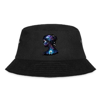 Silhouette / Forest / Portrait / Trees / Person - Bucket Hat - black - Front - Lela (165cm)