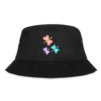 Spring Colorful Insect Butterflies Child Baby 80s - Bucket Hat - black - Front - Lela (165cm)
