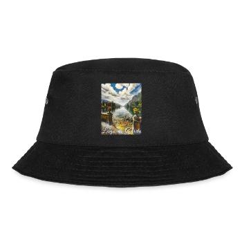 Lago di garda,Lake Garda,lake,landscape - Bucket Hat - black - Front - Lela (165cm)