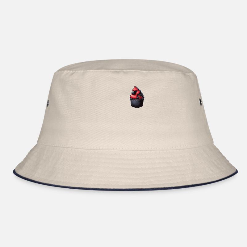 Kardinal Rotkardinal Vogel Roter Kardinal Bucket Hat