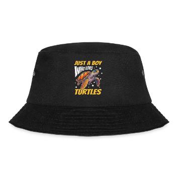 Turtle Sea Turtle Turtle Animal - Bucket Hat - black - Front - Lela (165cm)