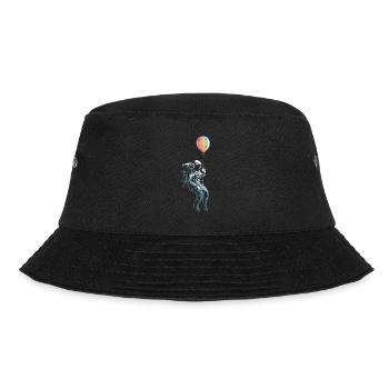 Astronaut Weltraum Raumfahrer Luftballon - Bucket Hat - Schwarz - Vorne - Lela (165cm)