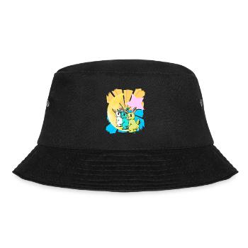 Bunny Rabbit Moon Fantasy Kids Bunnies - Bucket Hat - black - Front - Lela (165cm)