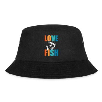 Love Fish Fischer - Bucket Hat - Schwarz - Vorne - Lela (165cm)