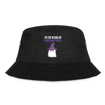 Lustiger Zauberer Zaubern - Bucket Hat - Schwarz - Vorne - Lela (165cm)