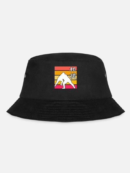 Sumo Retro - Bucket Hat - black