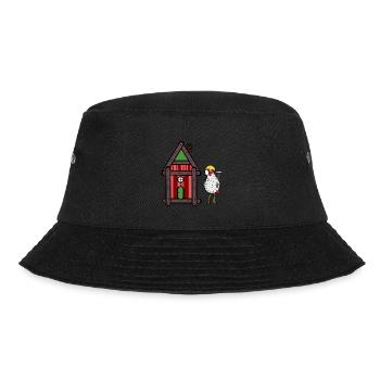 Craftsman Chicken Chicken Coop Build Builder - Bucket Hat - black - Front - Lela (165cm)