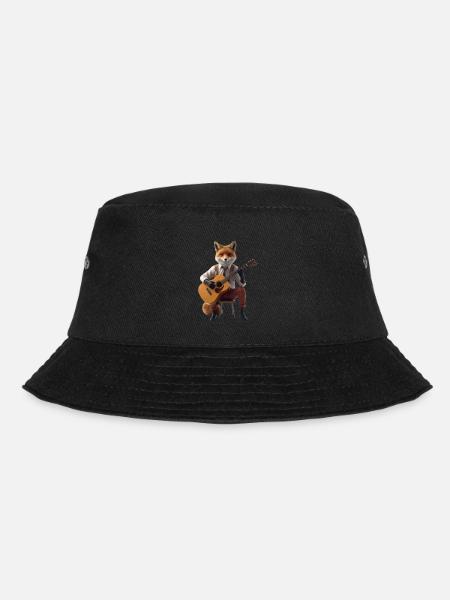 Fox guitar - Bucket Hat - black