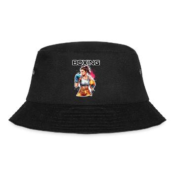 Boxer / Sports / Fight / Arena / Boxing Ring / Fists - Bucket Hat - black - Front - Lela (165cm)