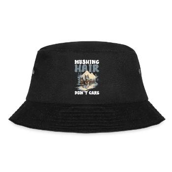 Sledding Sled Dogs - Bucket Hat - black - Front - Lela (165cm)