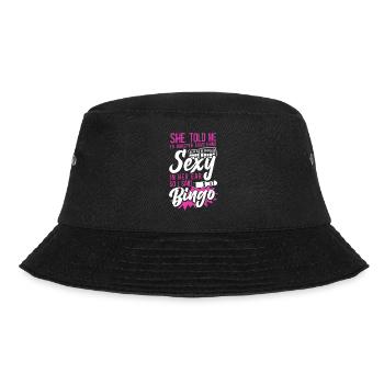 Bingo Player Ironic Sarcastic She - Bucket Hat - Schwarz - Vorne - Lela (165cm)