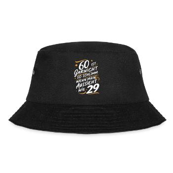 Birthday gift 60 years birthday boy - Bucket Hat - black - Front - Lela (165cm)