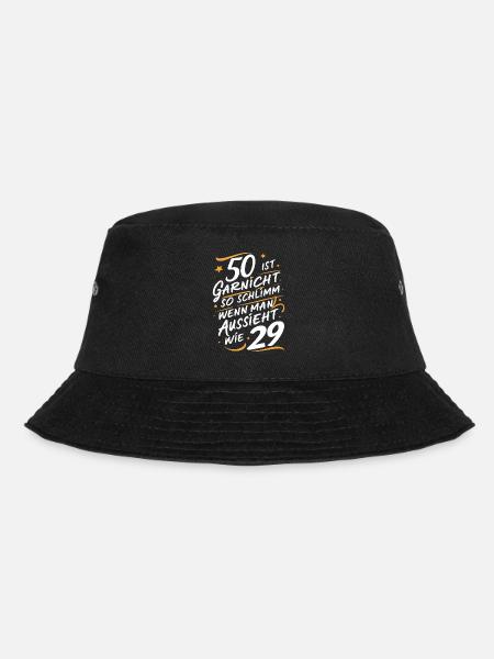 Geburtstagsgeschenk 50 Jahre Geburtstagskind - Bucket Hat - Schwarz