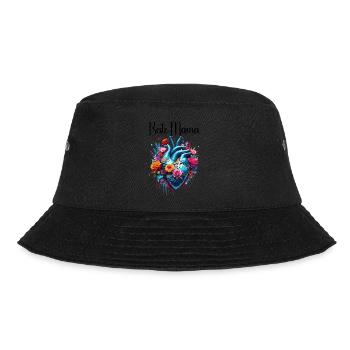 Herz / Muttertag / Liebe / Feiertage / Love - Bucket Hat - Schwarz - Vorne - Lela (165cm)