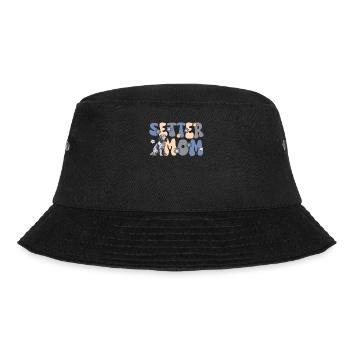 English Blue Setter Groovy Setter Mama - Bucket Hat - black - Front - Lela (165cm)