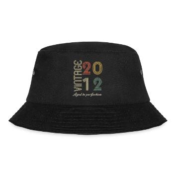12 Year Anniversary Gift - 2012 - Bucket Hat - black - Front - Lela (165cm)