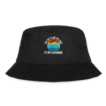 The Sky Is Not My Limit It's My Playground - Bucket Hat - Schwarz - Vorne - Lela (165cm)