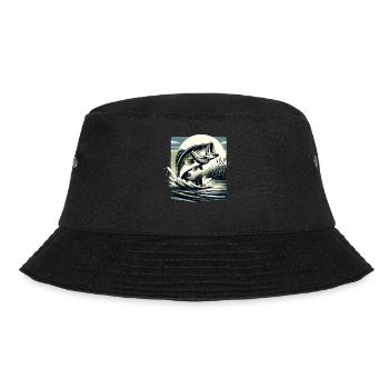 Barsch-Fisch - Bucket Hat - Schwarz - Vorne - Lela (165cm)
